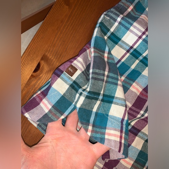 Tea Collection “Cosmic Purple” Flannel Plaid Dress size 8 - Picture 4 of 4